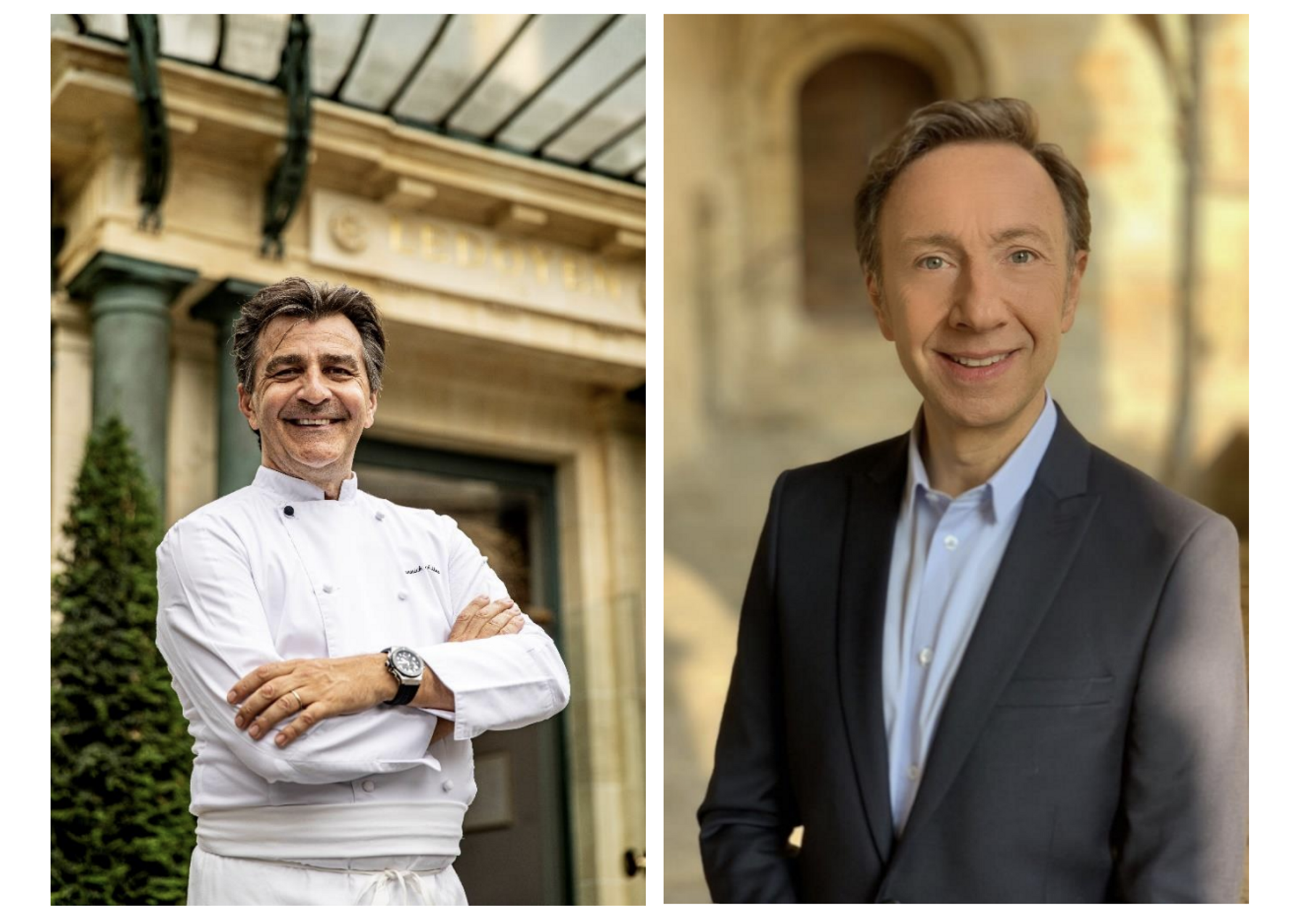 yannick all&eacute;no et st&eacute;phane bern menu