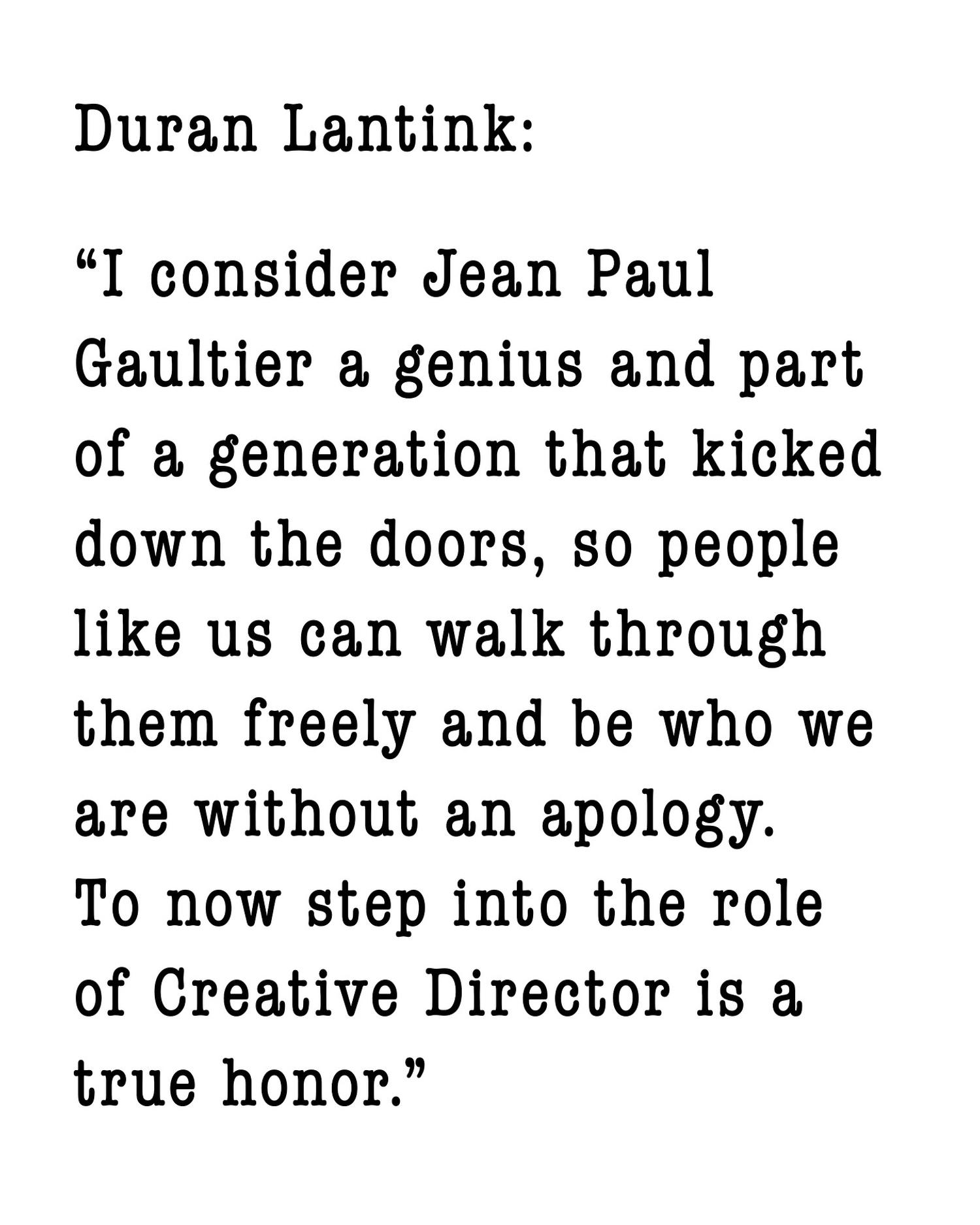 jean paul gaultier nomination lantik