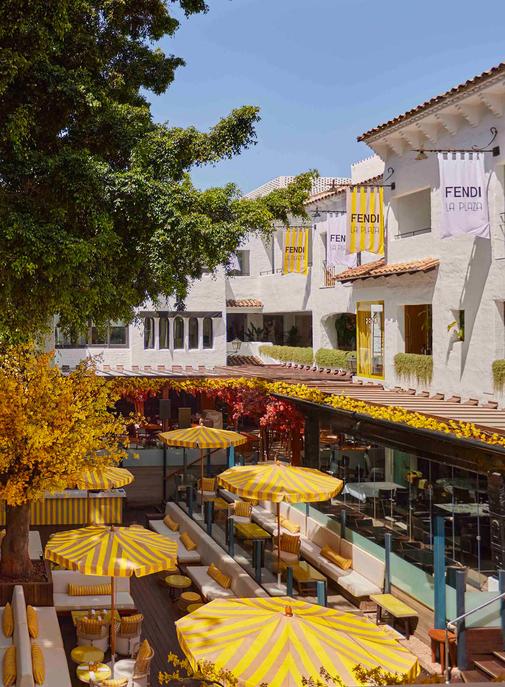 Fendi dévoile un nouveau restaurant à ses couleurs